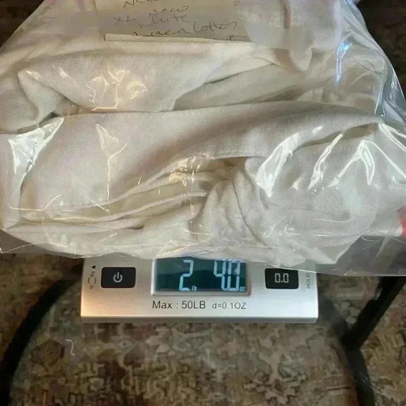 Pilcro Womens Linen Viscose White Feminine Ruffle Button Down Blouse large - Picture 8 of 16